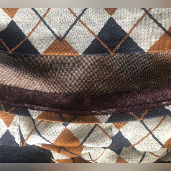 Vintage Leslie J Argyle Shift Dress Union Made ILGWU M Please See Measurements - Picture 3 of 12